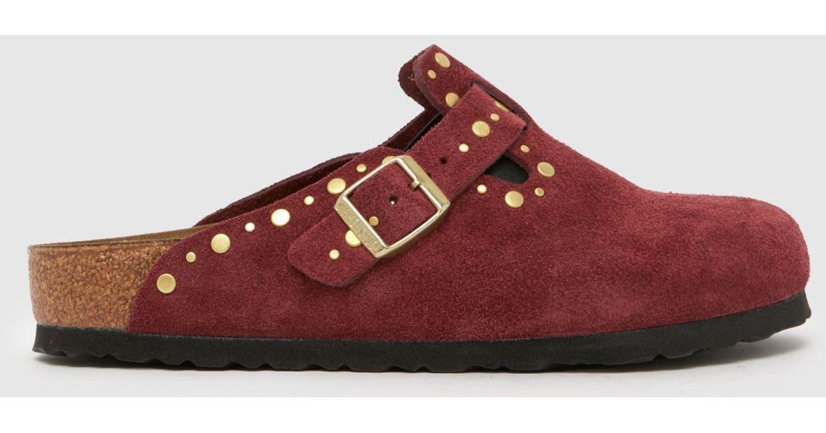 Boston Rivet Red Birkenstock Boston Rivet Sandals in Red | Lyst UK