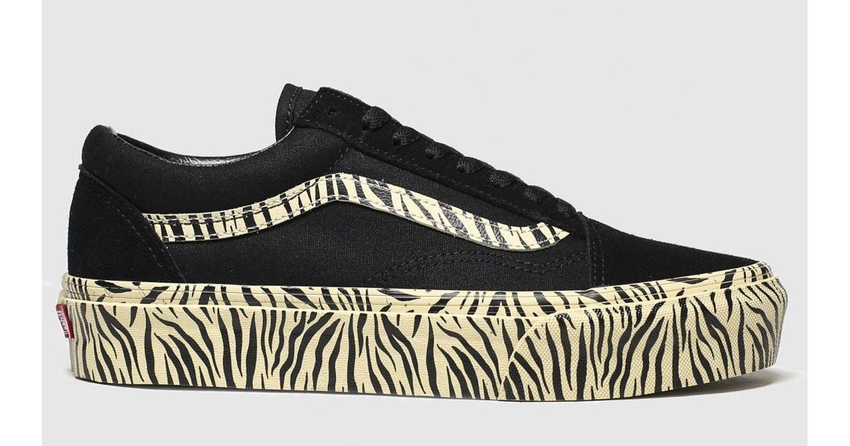 vans platform zebra