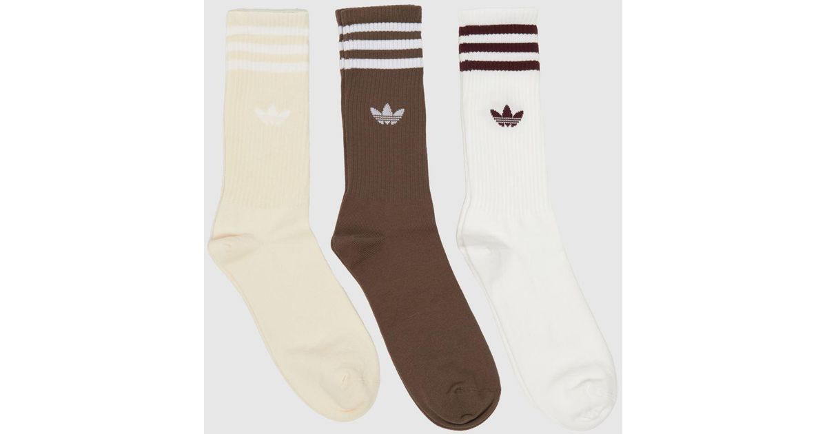 adidas Pack Of Original High Crew Socks in Natural Lyst UK