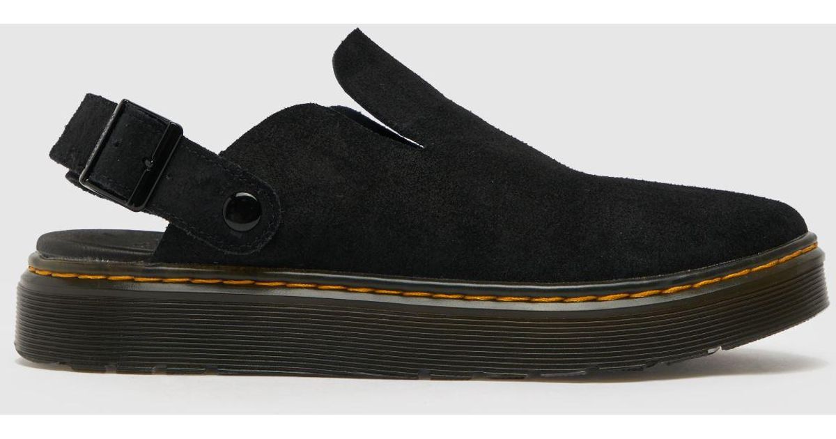 Dr. Martens Suede Carlson Mule Sandals in Black for Men Lyst UK