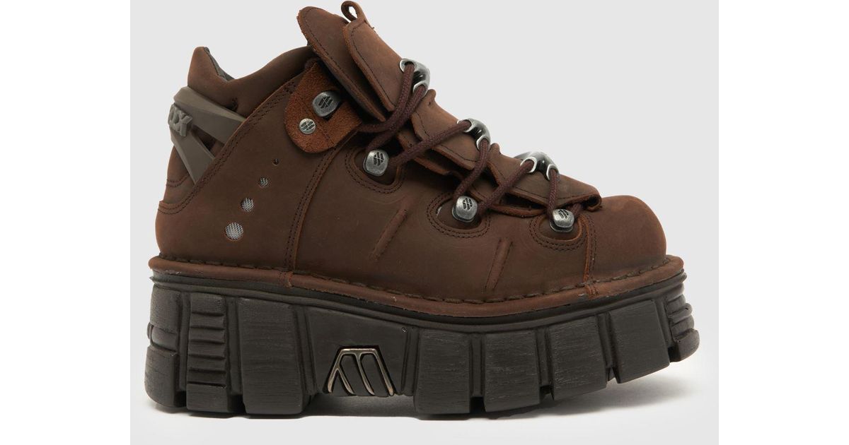 High Rocks Trainers New Rock Chunky Trainers In in Brown | Lyst UK