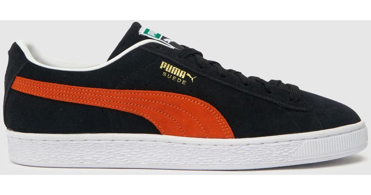 Puma black deals orange pop