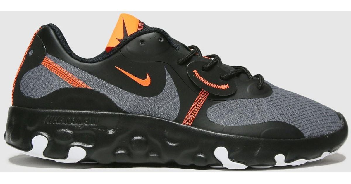 nike black and orange renew lucent 2