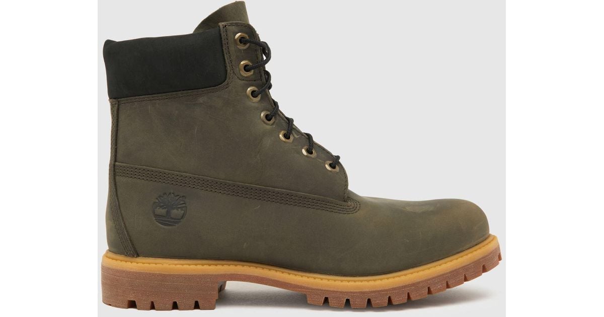 Timberland Premium 6 Inch Boots In in Green for Men Lyst UK