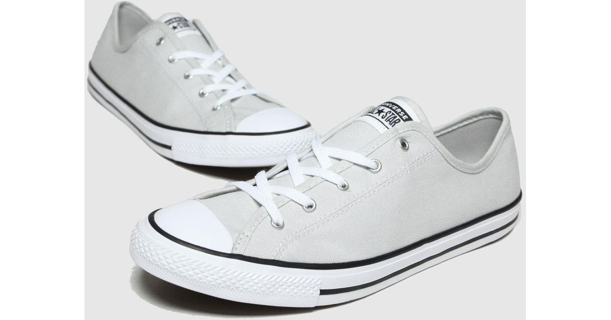 Converse Light Grey All Star Dainty Gs Ox Trainers in Grey | Lyst UK