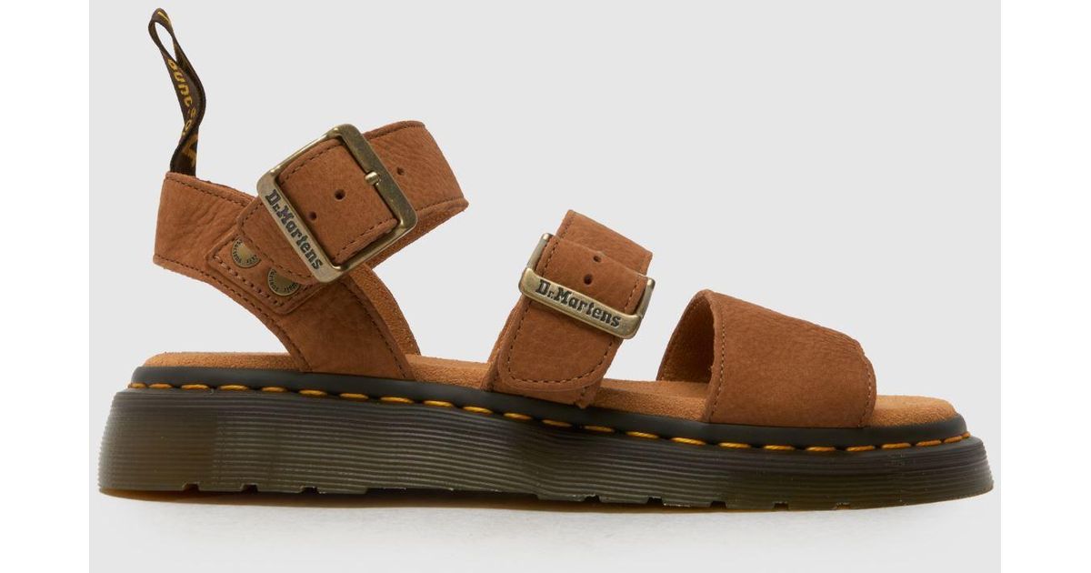 Martens Gryphon Sandals in Brown Lyst UK