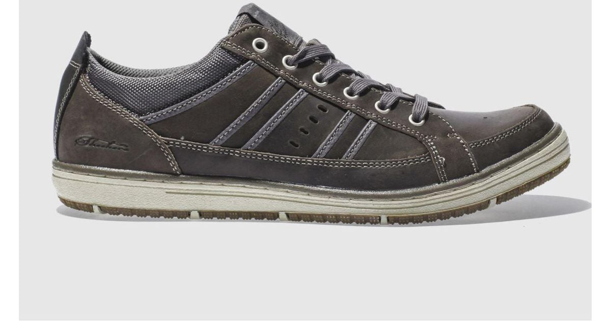 Skechers Leather Irvin Hamell Trainers in Dark Grey (Grey) for Men | Lyst UK