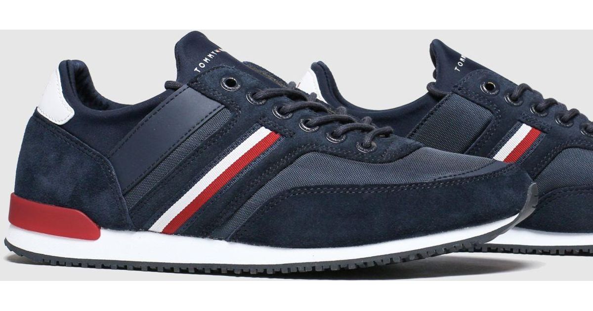 tommy hilfiger navy tj iconic sock runner trainers