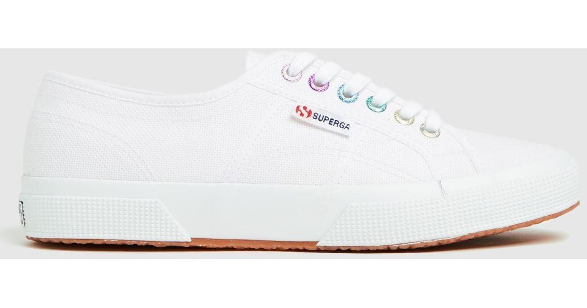 Superga 2750 Colourful Eyelets Trainers in White Lyst UK