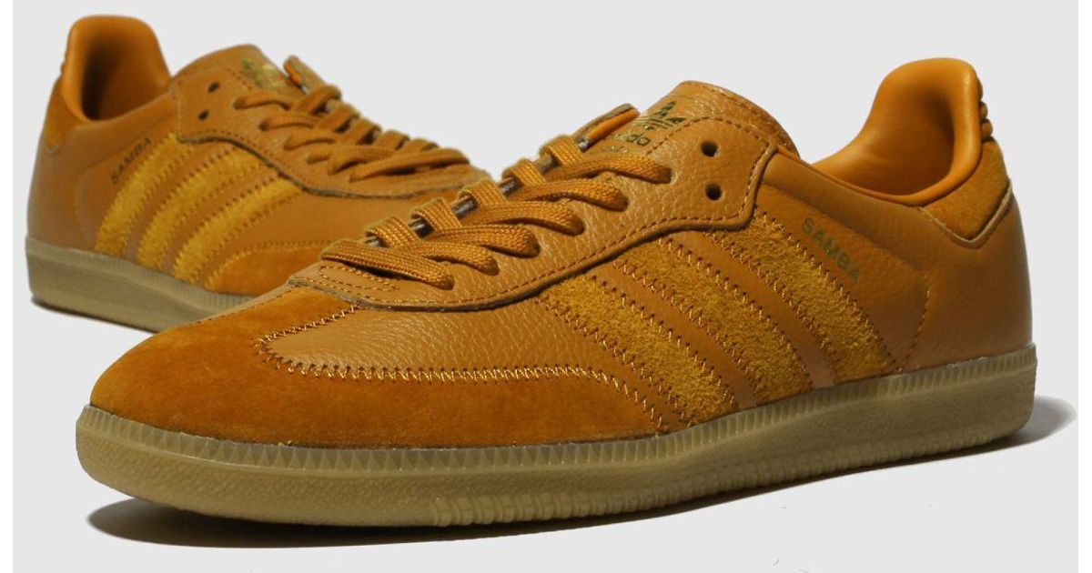 adidas tan samba og ft trainers