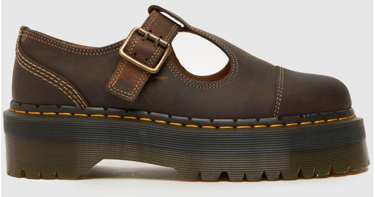 Dr. Martens Bethan Mary Jane Flats in Brown | Lyst UK