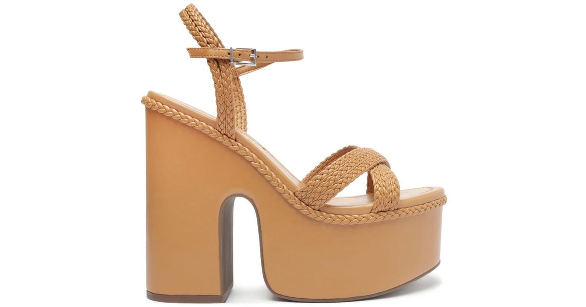 SCHUTZ SHOES Karima Cutout Atanado Leather Sandal Lyst
