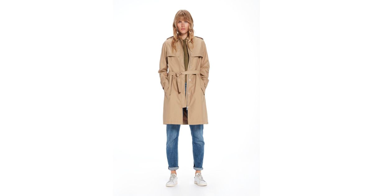 zip up trench coat