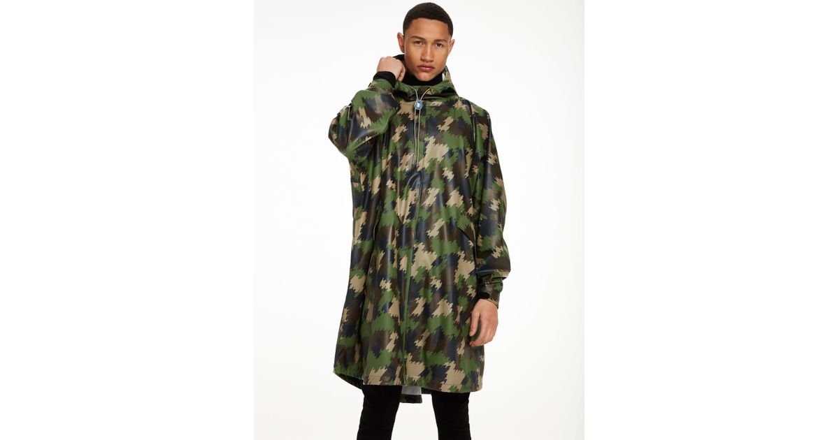 Scotch & Soda Synthetic Oversized Rain Poncho in Combo a (Green) for Men -  Lyst