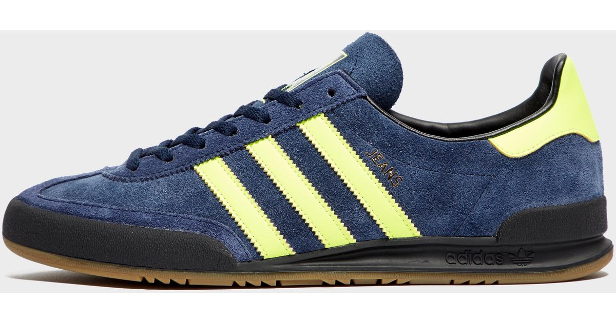adidas jeans blue and yellow