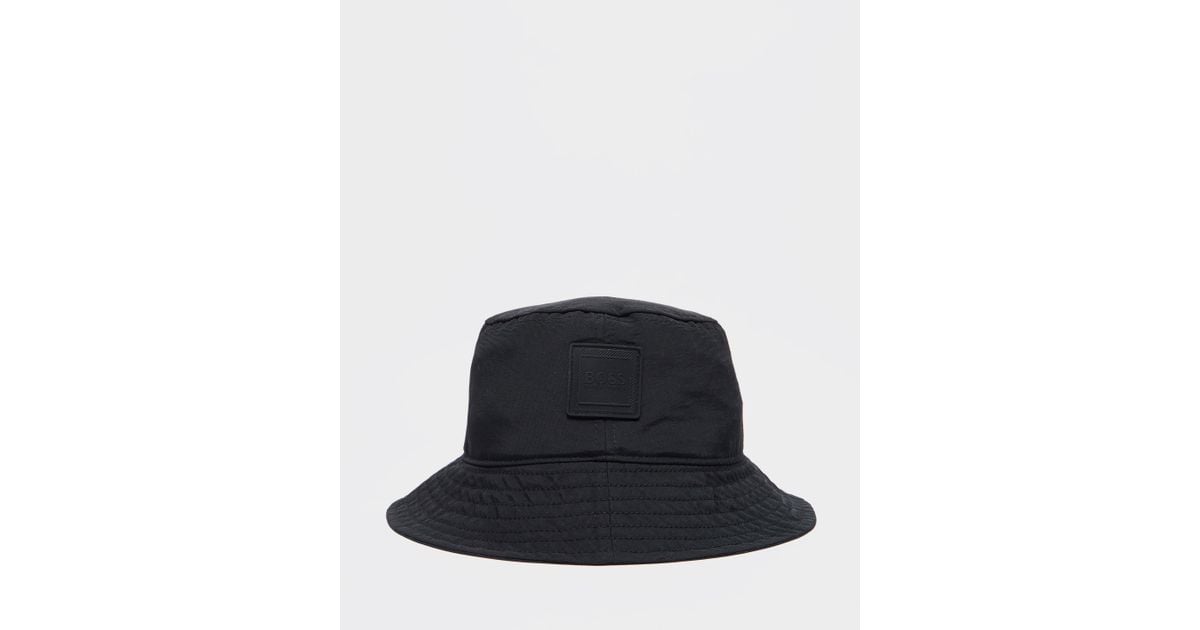 BOSS by Hugo Boss Synthetic Bucket Hat in Black for Men Lyst