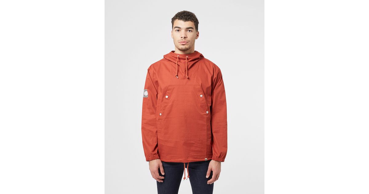 pretty green orange overhead jacket