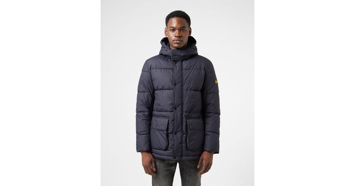 Barbour Cux Quilted Jacket in Blue for Men | Lyst UK