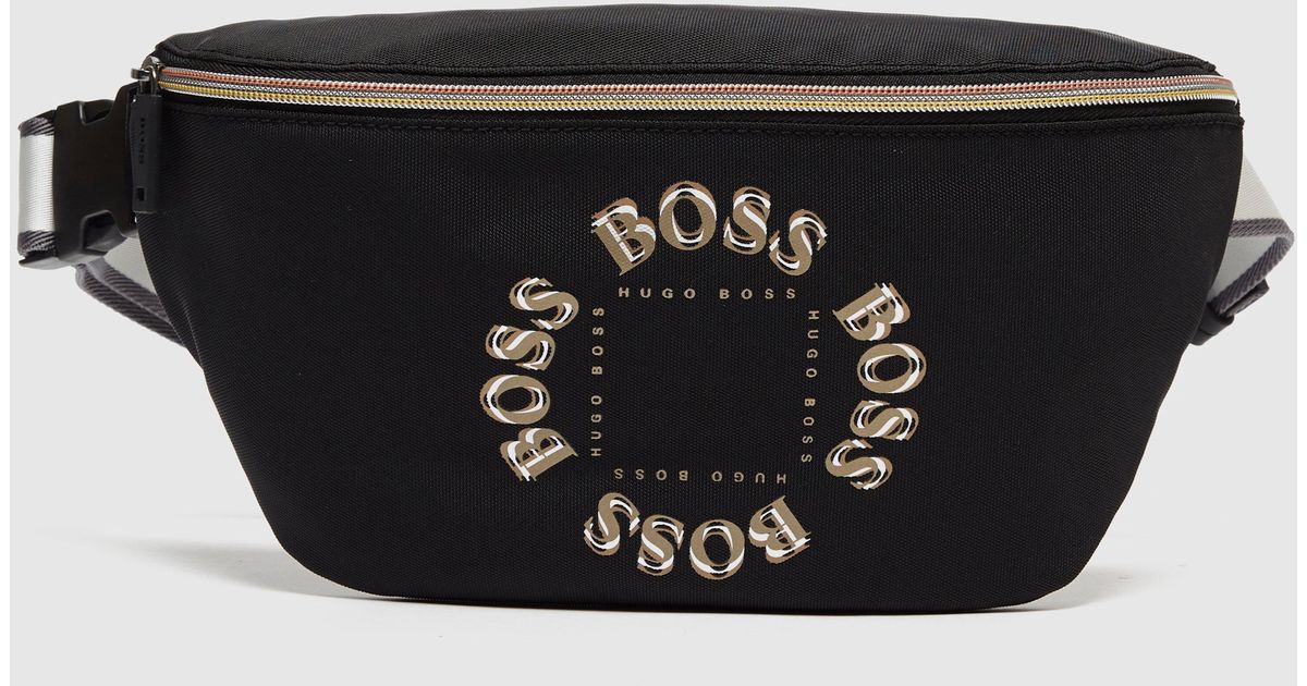 BOSS by HUGO BOSS Circle Logo Bum Bag Black for Men Lyst Canada