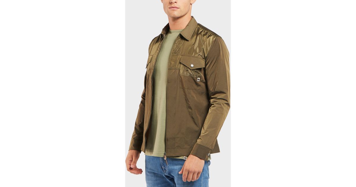 pretty green zip up overshirt