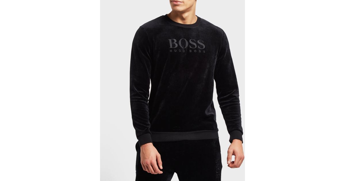 boss velour sweatshirt