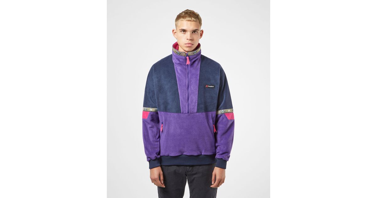 Berghaus Tramantana '91 Half Zip Fleece in Purple for Men | Lyst Canada