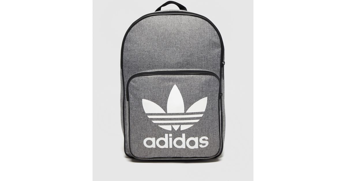 adidas trefoil backpack grey