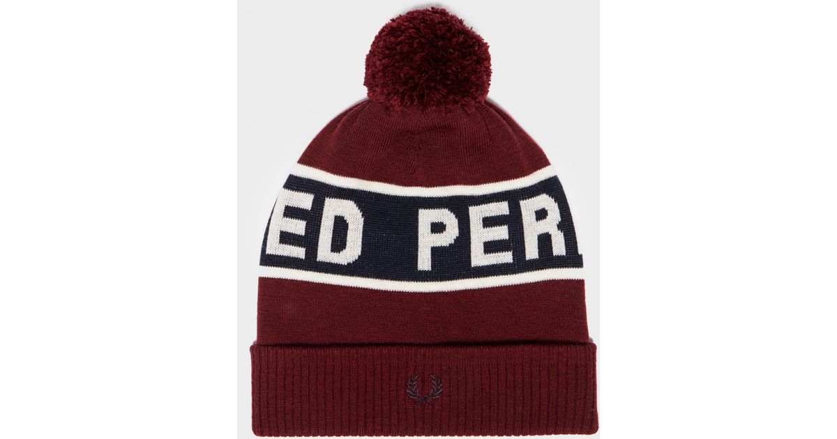 fred perry bobble hat