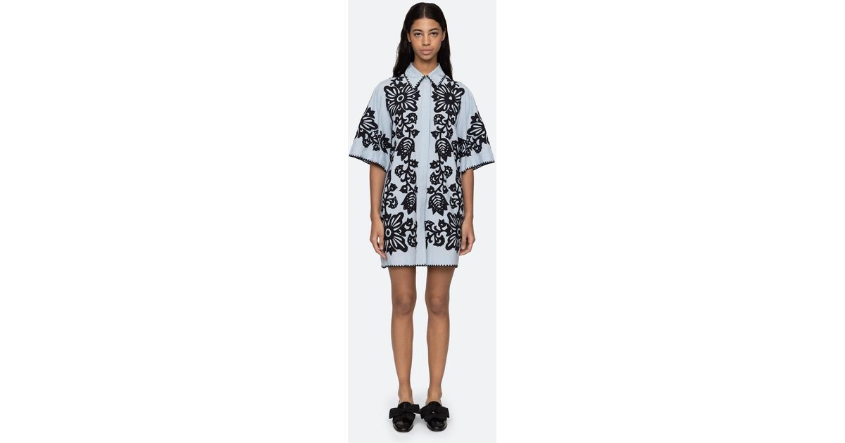【Sea NEW YORK】Liliana シャツドレス Liliana Shirt Dress – Sea, New York