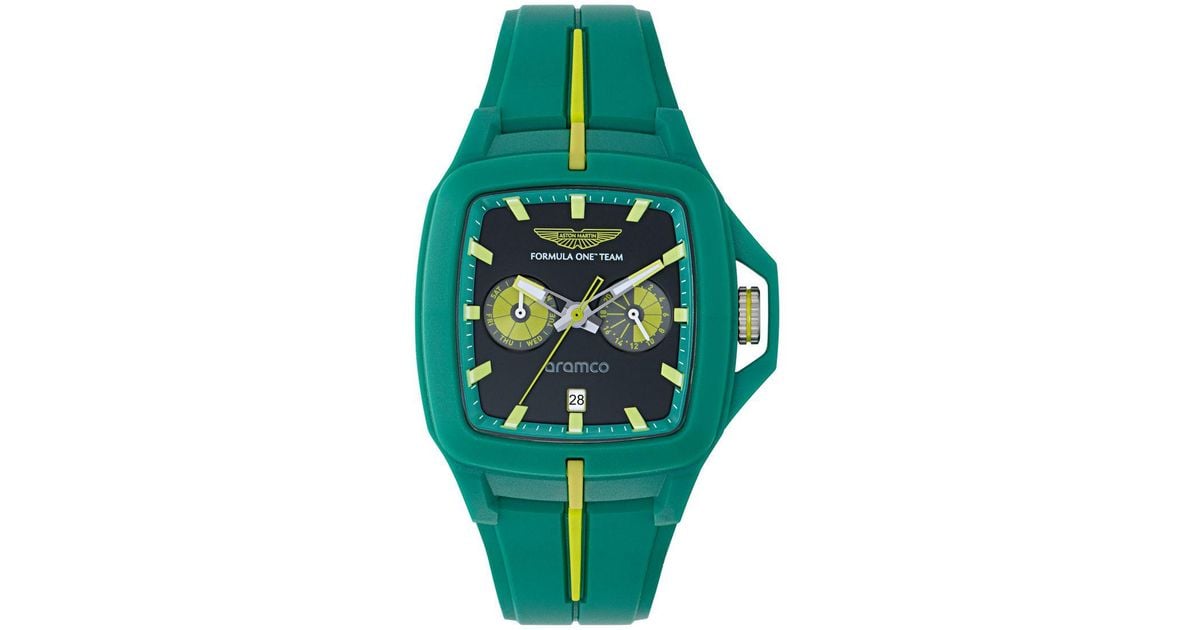Aston Martin Am Formula 1 Flk Watch Mtff1F601 Silicone in Green for Men ...