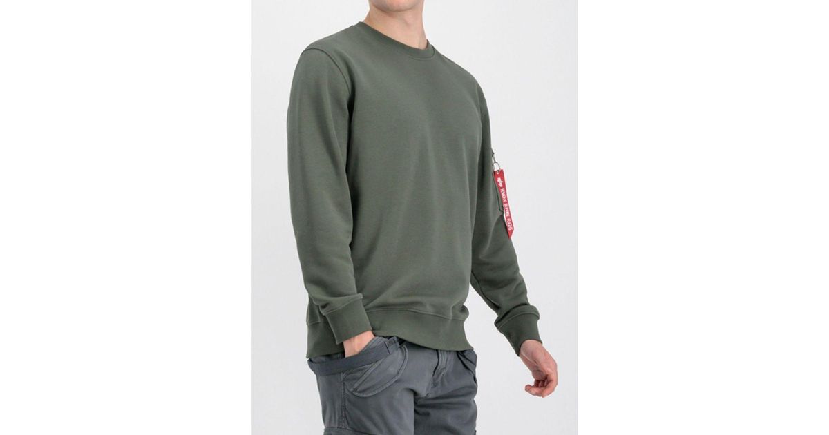 Alpha Industries Usn Blood Chit Sweater Green for Men | Lyst UK