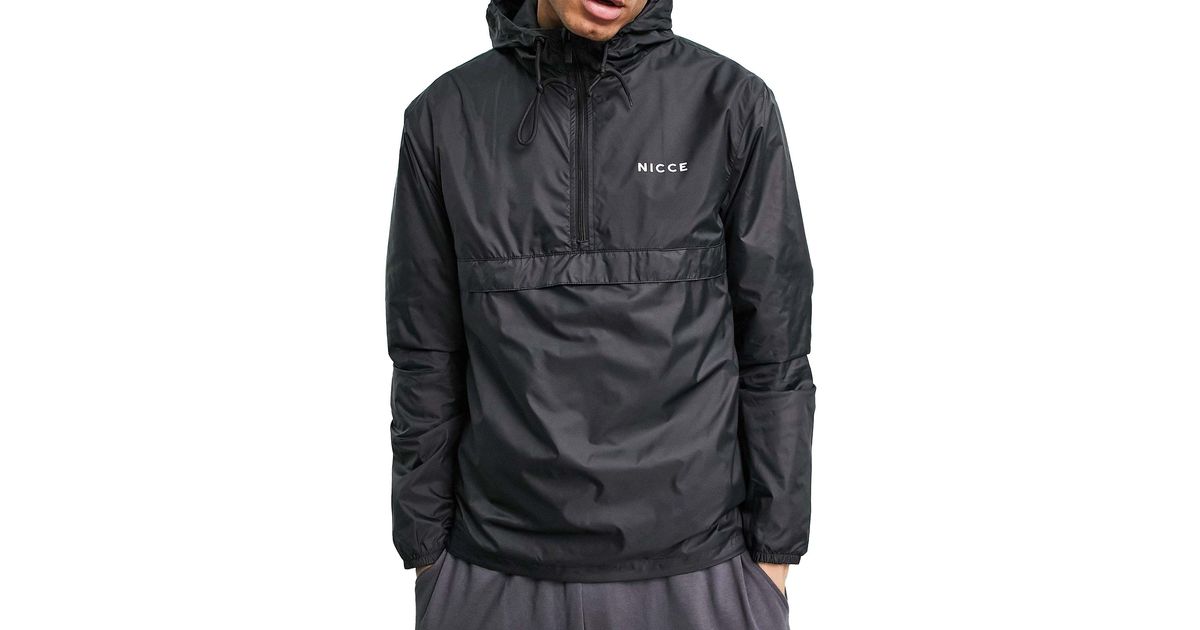 Nicce London Cora Kagoule Jacket in Black for Men Lyst UK
