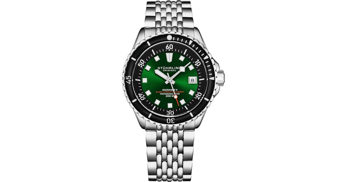 Stuhrling Automatic Radiance 1009 Diver in Green for Men Lyst UK