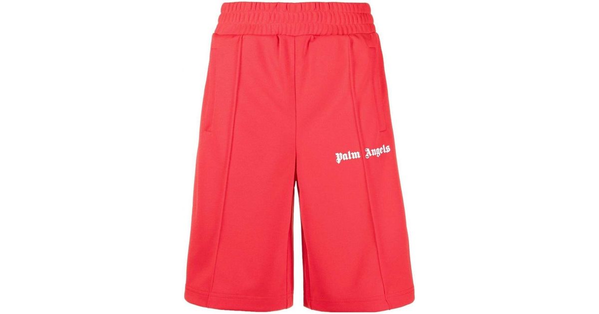 Palm angels hot sale red shorts