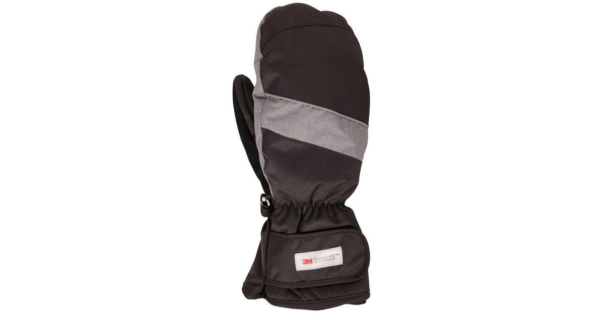Mountain Warehouse Pinnacle Extreme Waterproof Ski Mittens () in Black