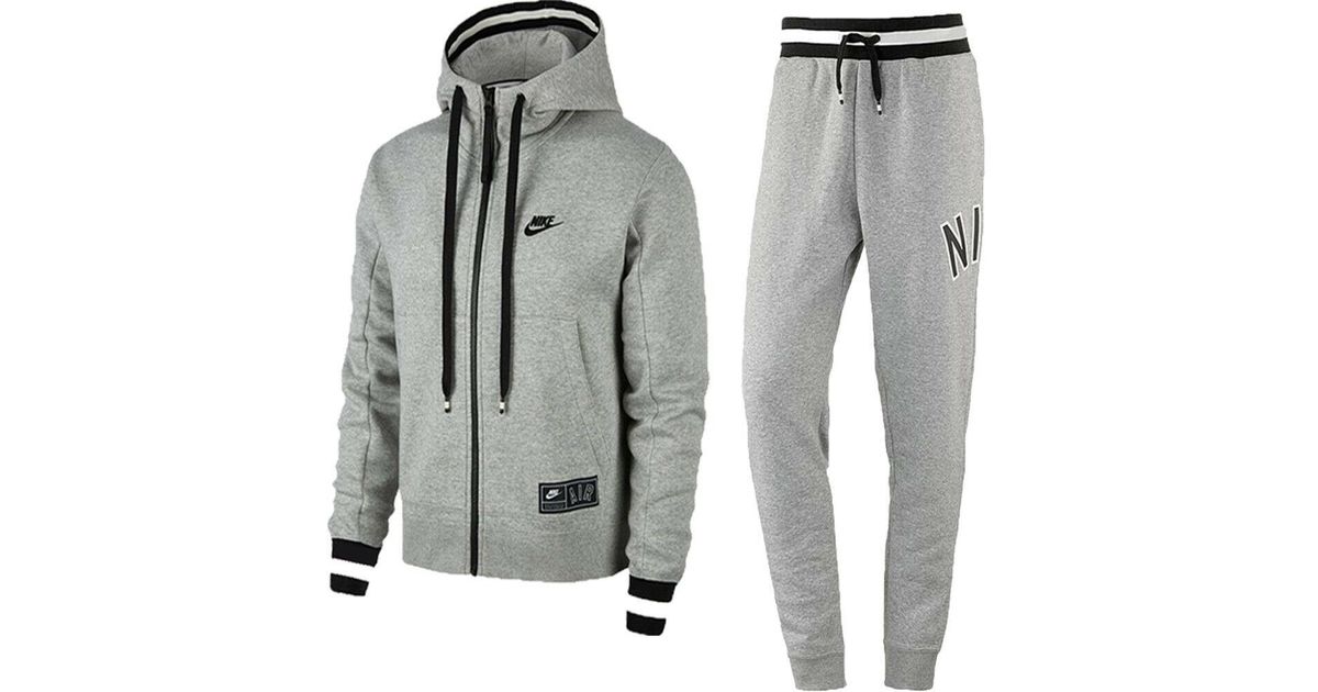 nike air tracksuit gray