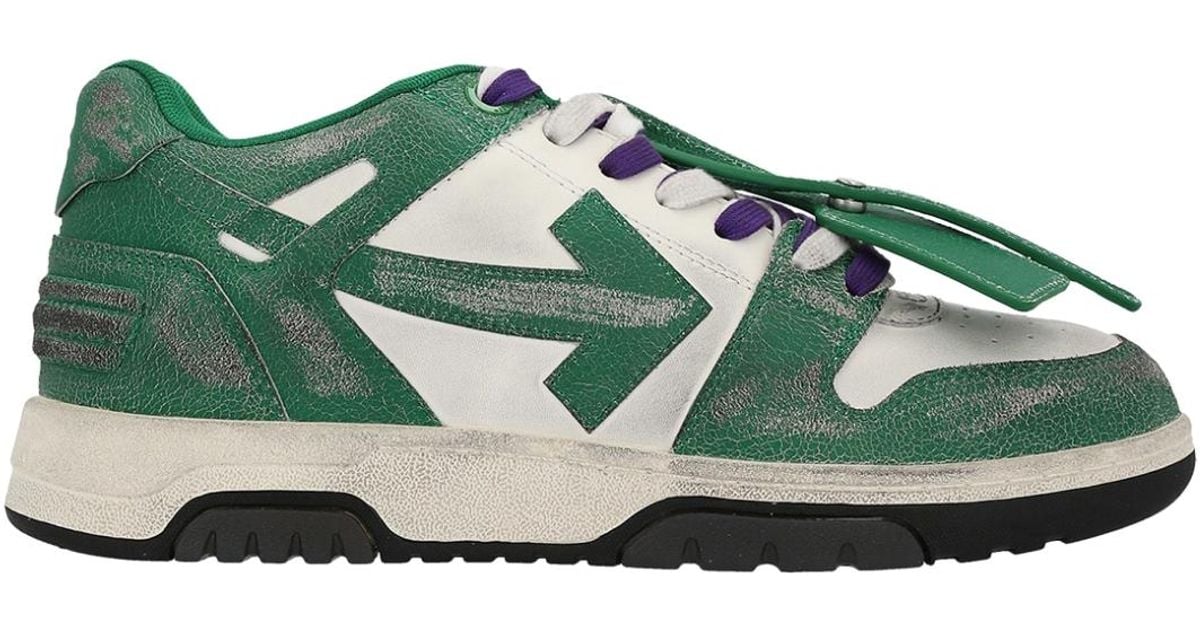 Off white green shoes sale