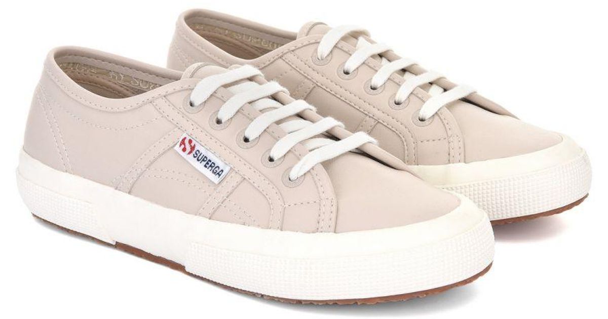 Superga 2750 leather trainers in white 2025