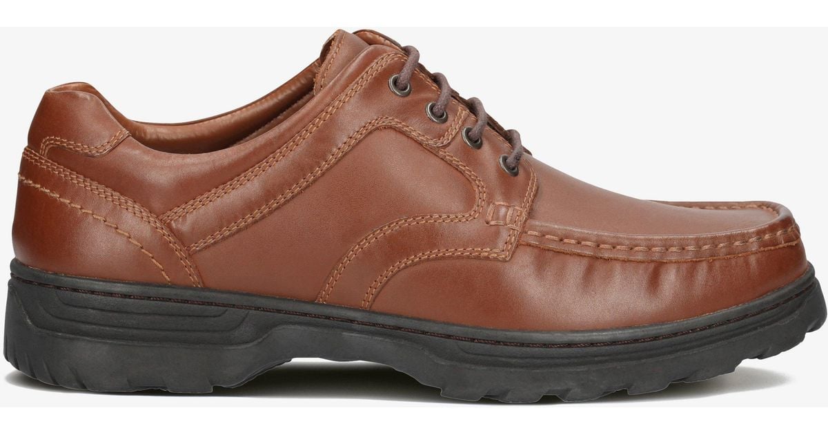 Clarks Line Shore Leather Shoes in Brown for Men | Lyst UK