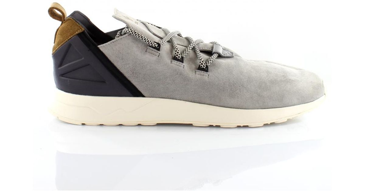 adidas Originals Zx Flux Adv X Grey Suede Leather Trainers S76364 in White  for Men | Lyst UK