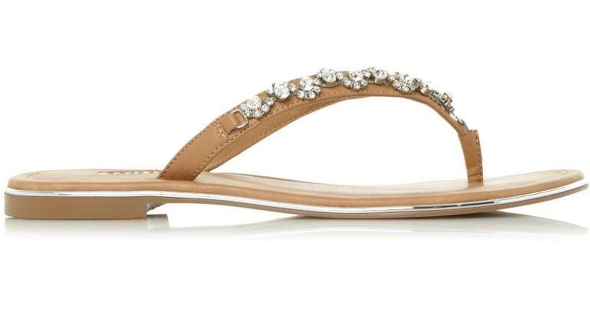 Dune diamante hotsell flip flops