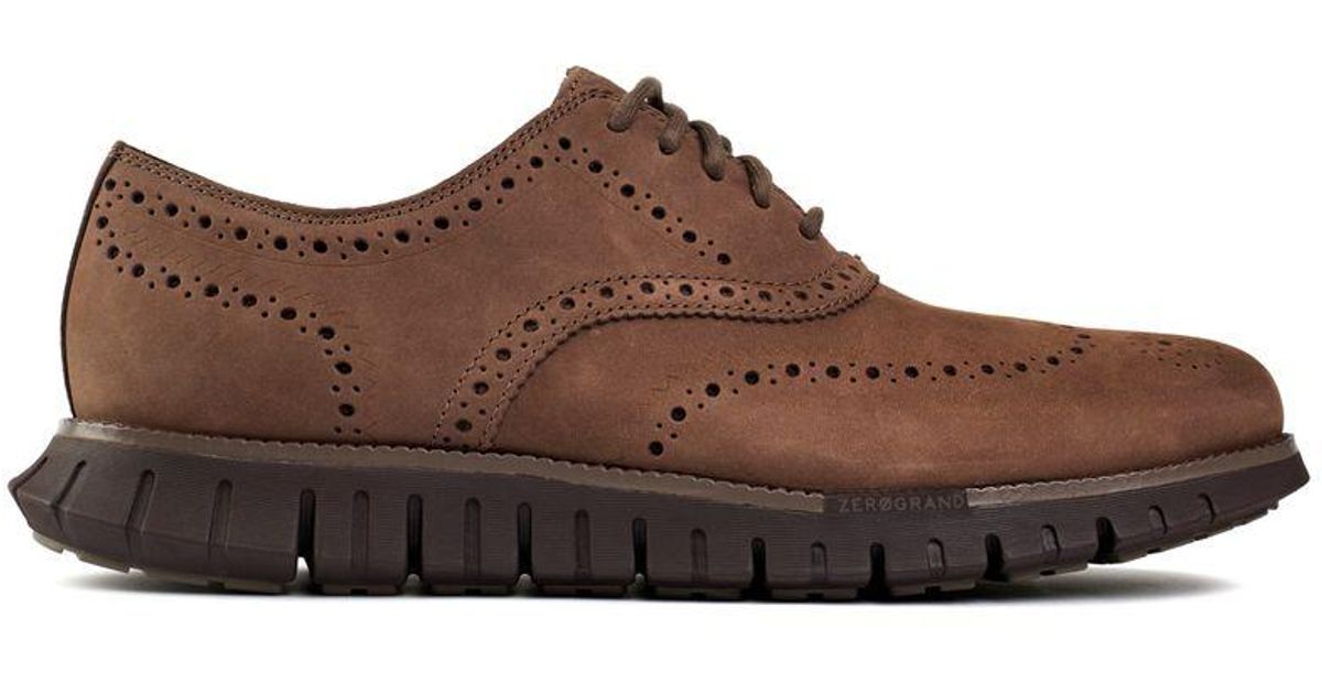 Zerogrand Remastered Wingtip Oxford Shoes Brown