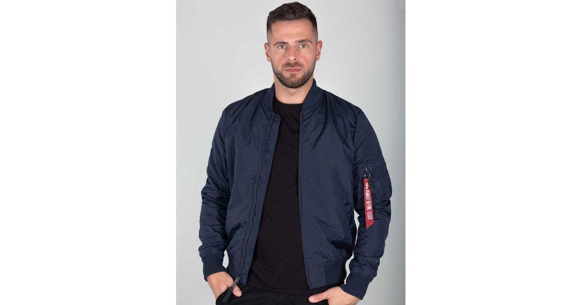 Alpha Industries Ma 1 Tt Bomber Jacket Blue