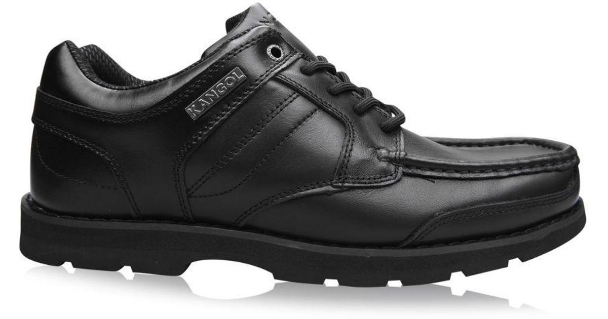 Kangol Harrow Leather Eyelets Lace Up Shoes Moulded Sole Stitched ...