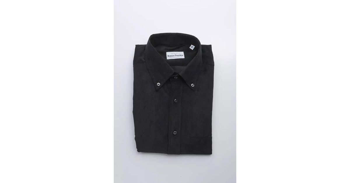Robert Friedman Beige Cotton Men Shirt