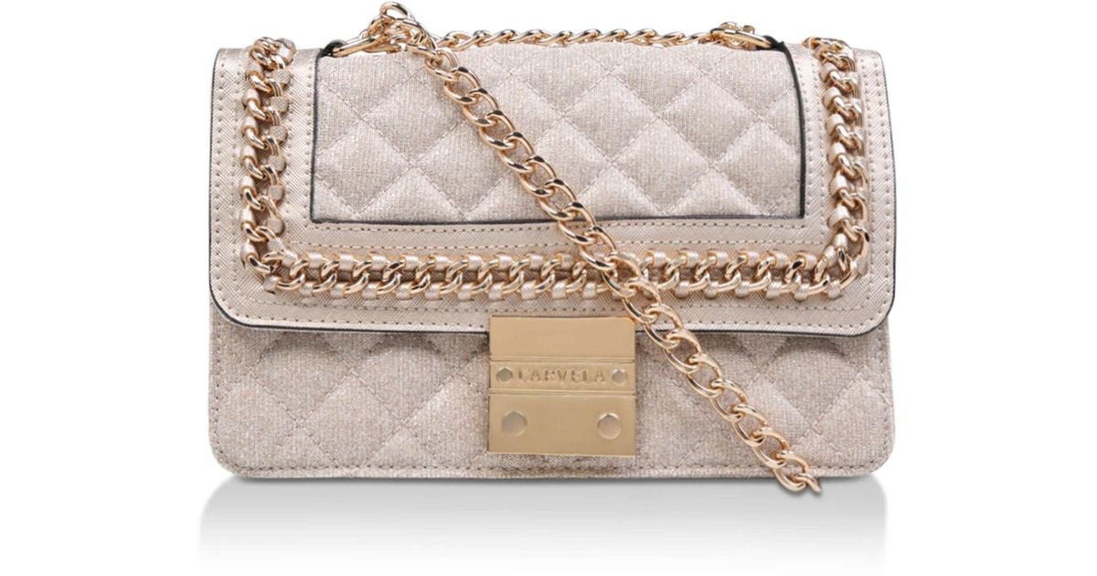 Gold Chain Shoulder Bag Carvela Quilted Chain Bag Bailey Soft Quilted