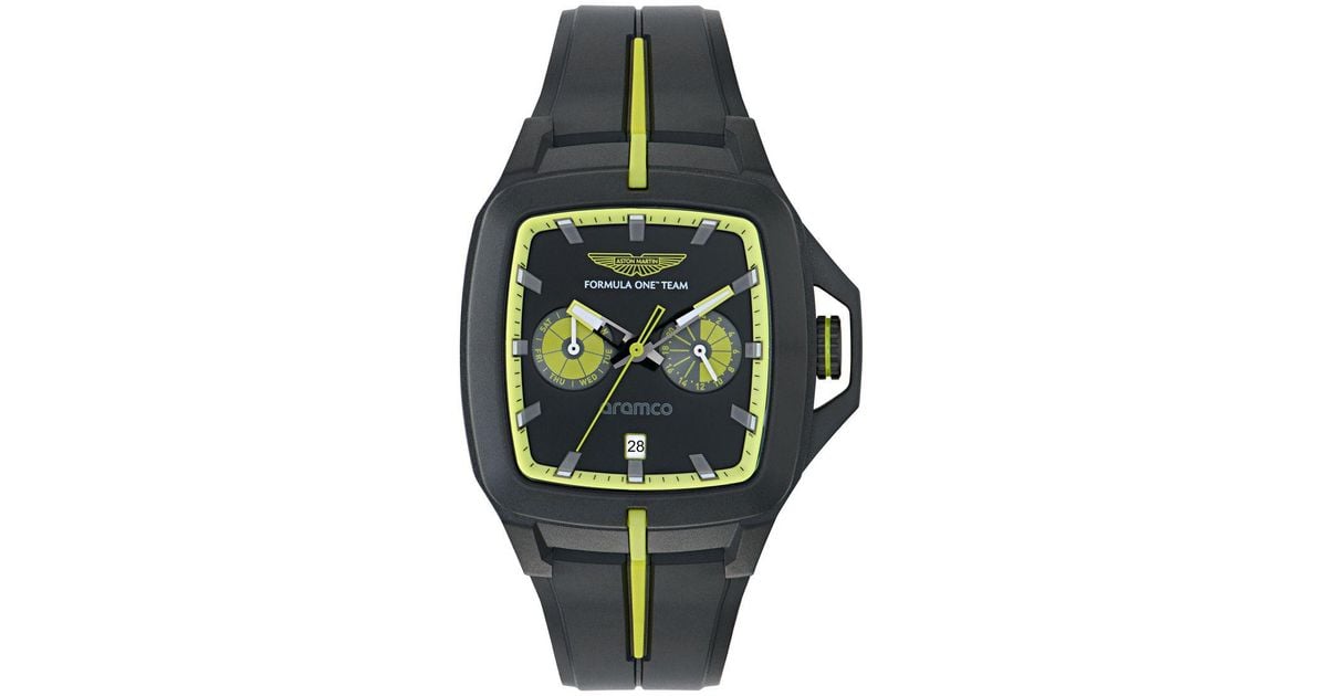 Aston Martin Am Formula 1 Flk Watch Mtff1F602 Silicone in Metallic for ...