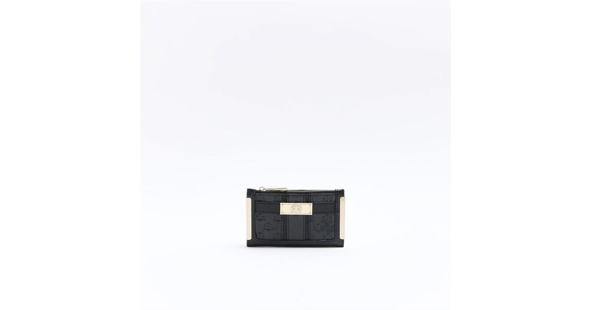 River Island Card Holder Embossed Ri in White Lyst UK