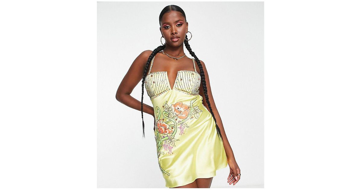 Asos satin dress online