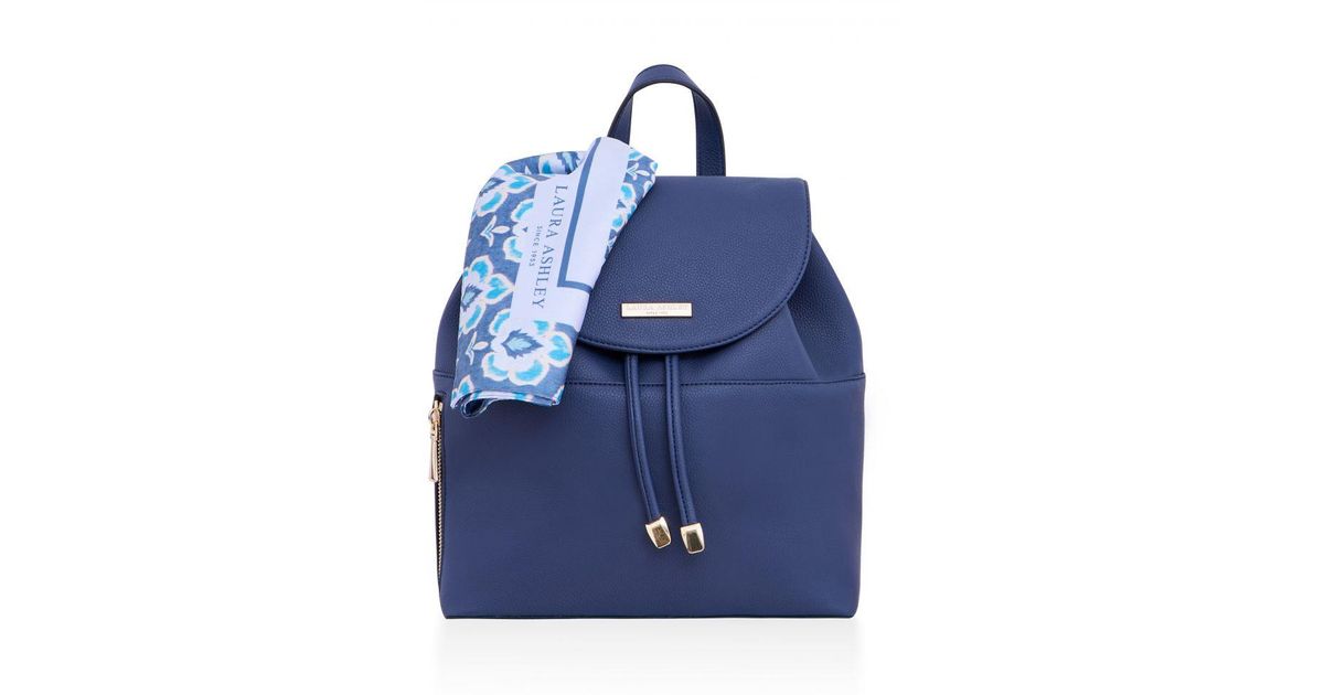 Laura Ashley Backpack in Blue Lyst UK